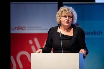 uniko-Präsidentin Sabine Seidler beim Neujahrsempfang 2023